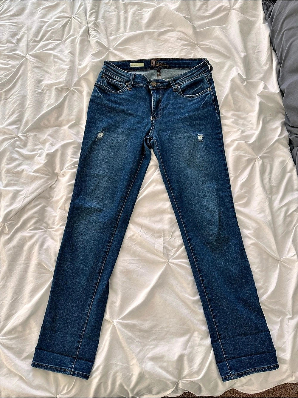 KUT from the Kloth Katy Boyfriend Jeans Blue Waist 8